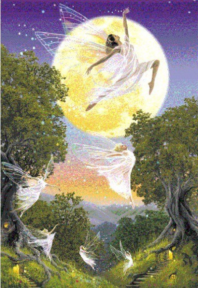 POHÁDKOVÝ MĚSÍČNÍ TANEC VÍL PUZZLE EDUCA 1000 dílků 