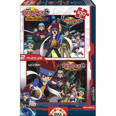 BEYBLADE PUZZLE EDUCA 14884 2x100 dílků  