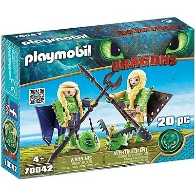 PLAYMOBIL DRAGONS 70042 JAK VYCVIIT DRAKA RAFANA A TAFAN V LTAJCM PLTI