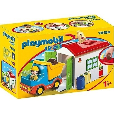 PLAYMOBIL 1-2-3 70184 VYKLPC AUTO S GAR