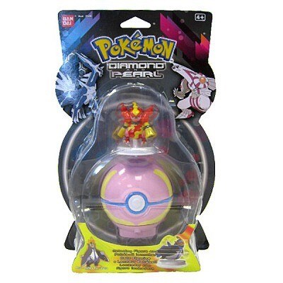 BOJUJÍCÍ  POKÉMON MAGMORTAR S POKÉBALEM