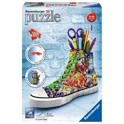 PUZZLE RAVENSBURGER 3D 125357 108d. STOJÁNEK BOTA GRAFFITI