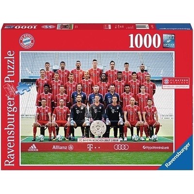 PUZZLE RAVENSBURGER 1000 dlk 197583 FC BAYERN MNICHOV 2017 