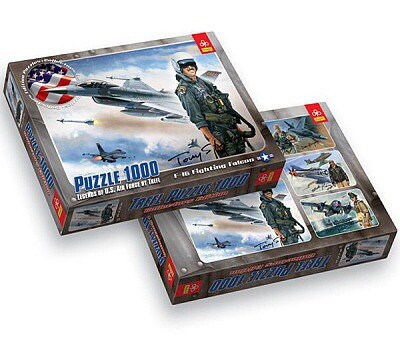 F-16 FIGHTING FALCON PUZZLE TREFL 1000 dílků  