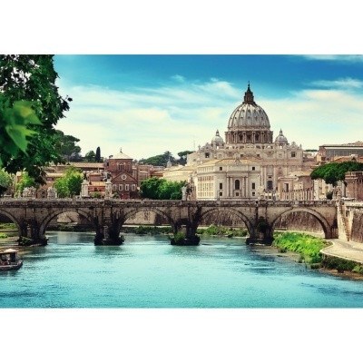 PUZZLE TREFL 10449 1000 dílků ANDĚLSKÝ MOST ŘÍM