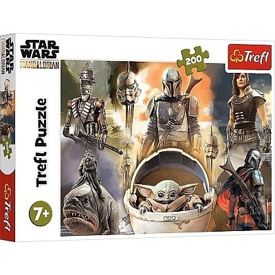 PUZZLE TREFL 200 dílků 13276 STAR WARS MANDALORIAN