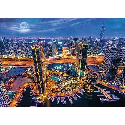 PUZZLE TREFL 27094 2000 dílků SVĚTLA DUBAJE