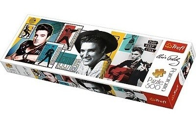 PUZZLE TREFL 500 dílků PANORAMA 29510 ELVIS PRESLEY KOLÁŽ