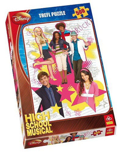 PUZZLE TREFL 500 dílků . HVĚZDY HIGH SCHOOL MUSIKAL