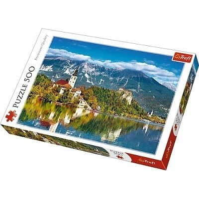 PUZZLE TREFL 500 dlk 37259 JEZERO BLED SLOVINSKO