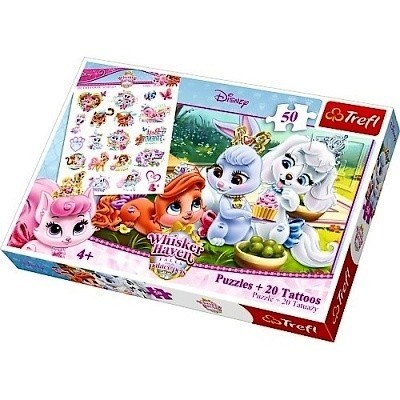 PUZZLE TREFL 50 dílků  PELÍŠKOV PŘÍBĚHY PALÁCOVÝCH MAZLÍČKŮ + TETOVÁNÍ