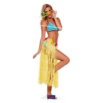 HAVAJSKÁ SUKNĚ ŽLUTÁ 80 cm