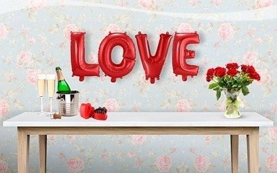 NAFUKOVACÍ BALÓNEK FOLIOVÝ LOVE 36 cm