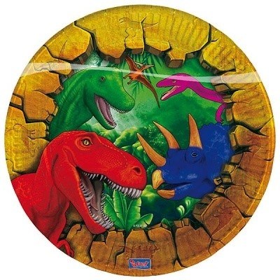 TALÍŘE PÁRTY DINOSAUŘI 18 cm 6 ks