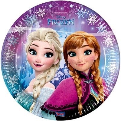 TALÍŘE PÁRTY LEDOVÉ KRÁLOVSTVÍ FROZEN 23 cm 8 ks