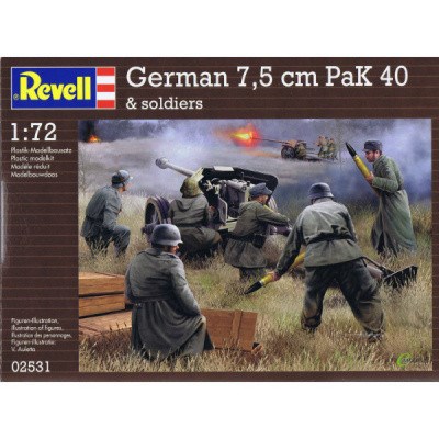 REVELL 02531 GERMAN 7,5 cm PAK 40 SOLDIERS