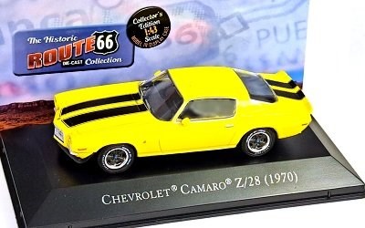 ROUTE 66 CHEVROLET CAMARO Z28 1970 YELLOW