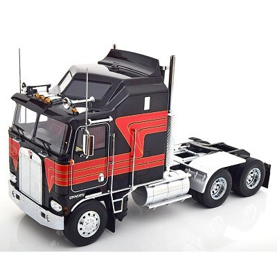 TAHAČ NÁVĚSŮ KENWORTH K100 AERODYNE 1976 BLACK RED