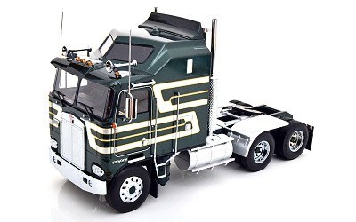 TAHAČ NÁVĚSŮ KENWORTH K100 AERODYNE 1976 GREEN / SILVER / GOLD