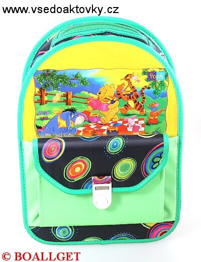 Batoh dětský, výška 29cm, šířka 21cm, 1 přední venkovní kapsa