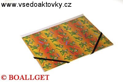 ŠKOLNÍ DESKY A4 s gumičkou Jolly bílý  hřbet