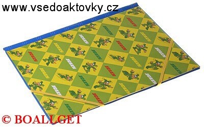 ŠKOLNÍ DESKY A4 s gumičkou Jolly modrý  hřbet