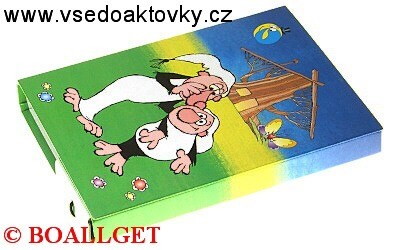 ŠKOLNÍ DESKY BOX A5 s gumičkou Křemílek a Vochomůrka