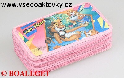 PENÁL Lion 2,3.zipový, textil