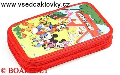 PENÁL MICKEY MOUSE I  ,2.zipový, omyvatelný  T10/3 D