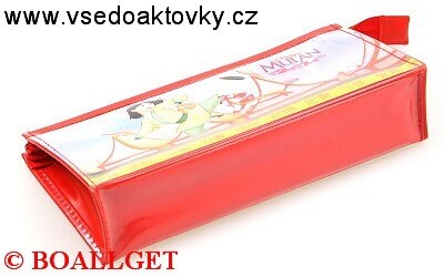 PENÁL  MULAN, 1.zipový, omyvatelný, etue