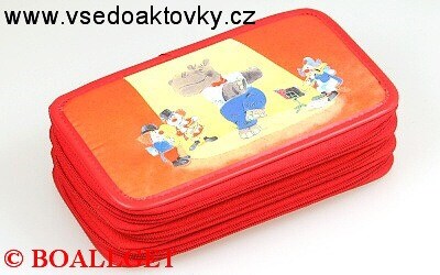 PENÁL Klauni ,3.zipový, textil