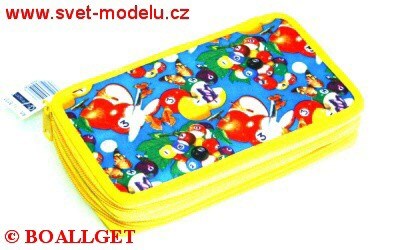 PENÁL Ovoce II, 2.zipový, textil