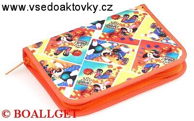 PENÁL Košíková, 1.zipový , textil
