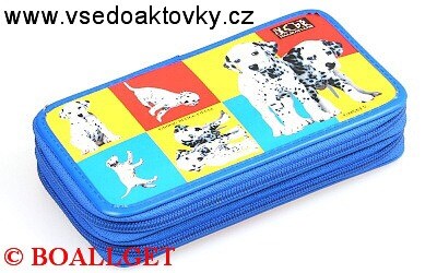 PENÁL  DALMATIN modrý  2 .zipový, omyvatelný