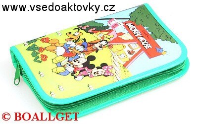 PENÁL MICKEY MOUSE I, 1.zipový, omyvatelný  T-44/1 D