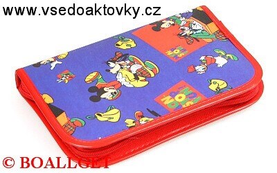 PENÁL  MICKEY MOUSE II, 1.zipový, omyvatelný  T-44/1 D
