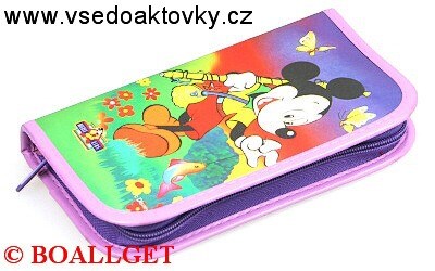 PENÁL MICKEY MOUSE I, 1.zipový, omyvatelný  T-47/1 D
