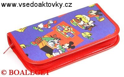 PENÁL MICKEY MOUSE II, 1.zipový, omyvatelný  T-47/1 D