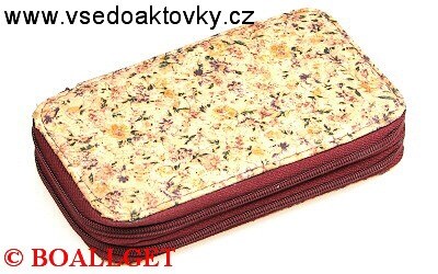 PENÁL světlý korek, 2.zipový  T-10/3 I