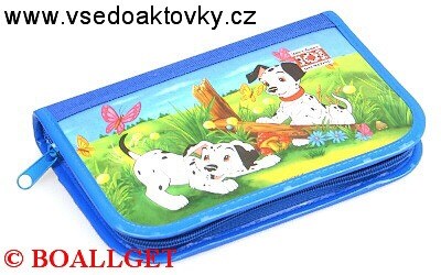 PENÁL DALMATIN 1, 1.zipový, 2 klopy, textil  T-48 D