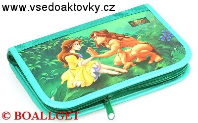 PENÁL TARZAN 1, 1.zipový, 2 klopy, textil  T-48 D