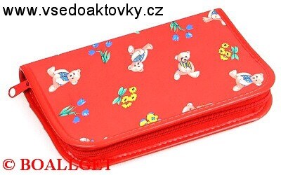 PENÁL Míšáci, 1.zipový s klopou , textil  T-44 U