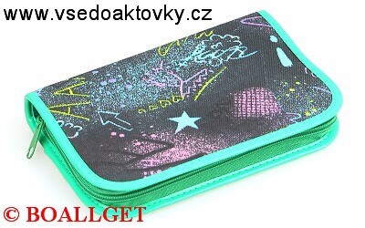 PENÁL noční, 1.zipový s klopou , textil  T-44 U