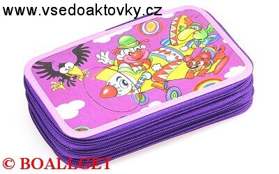 PENÁL Klauní letadlo, 3.zipový, umyvatelný  T10/4 B