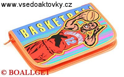PENÁL Basketbalista, 1.zipový , omyvatelný