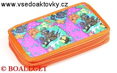 PENÁL Bublinky, 2.zipový, textil