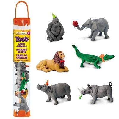 SAFARI 101082 TUBA ZVÍŘATA PÁRTY 6 MINIFIGUREK