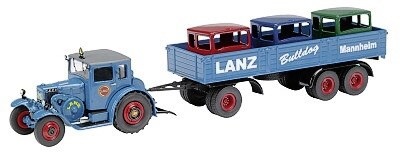 LANZ EILBULLDOG LANZ MANNHEIM MIT 3-ACHS ANHANGER