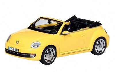 VOLKSWAGEN BETTLE CABRIO SUNFLOWER YELLOW LIMITED EDITION 1000PCS.