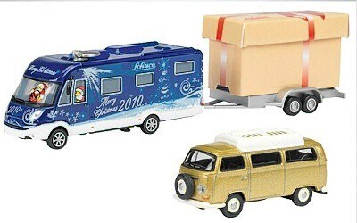 HYMERMOBIL B-KLŮASSE SL CHRISTMAS SPECIAL 2010 S PŘÍVĚSEM A VW T2a CAMPER